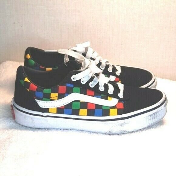 Vans Other - Vans Checkered Youth Shoes Size 2 Off The Wall Sk8